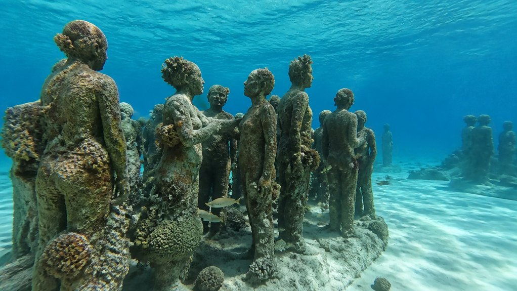 artificial reef of statues