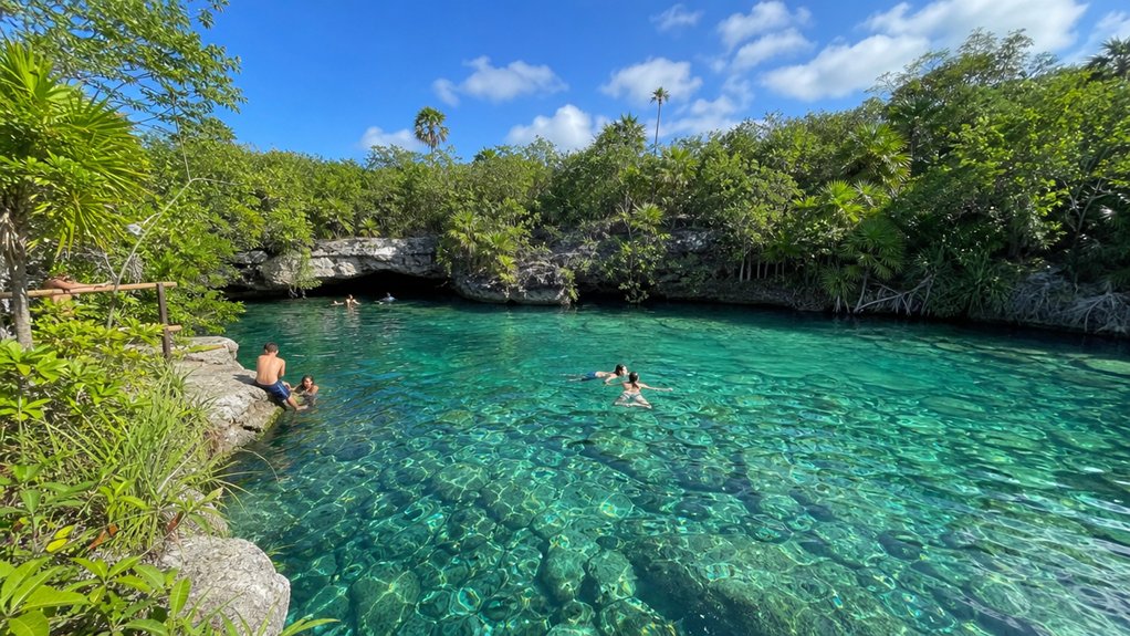 Cenote Azul From Cancun Guide