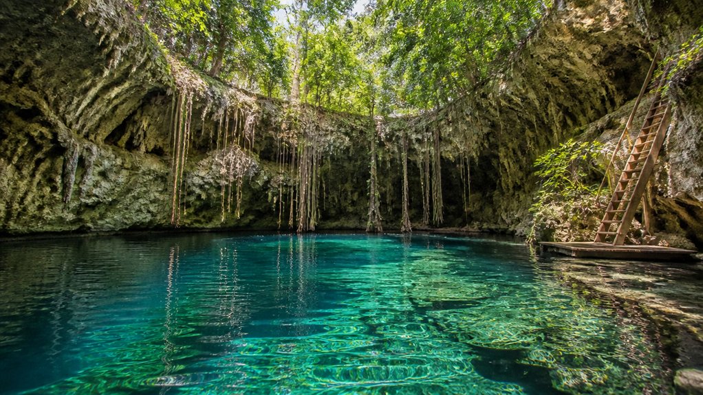 drive puerto morelos cenote route