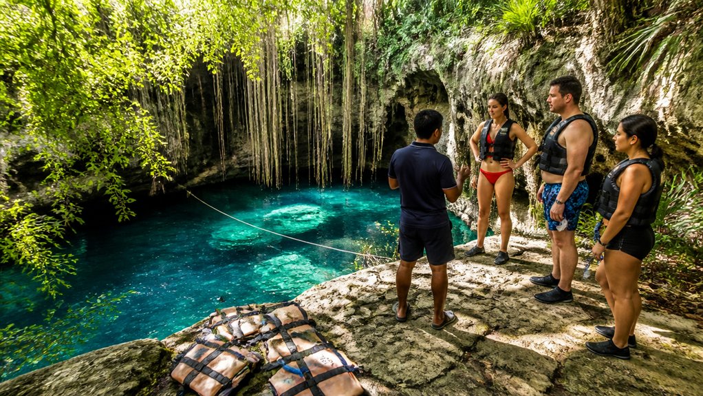 private guided cenote transfer