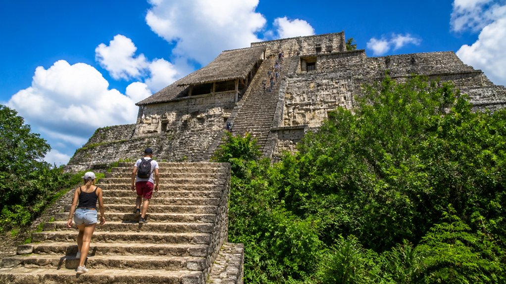 quieter climbable mayan ruins