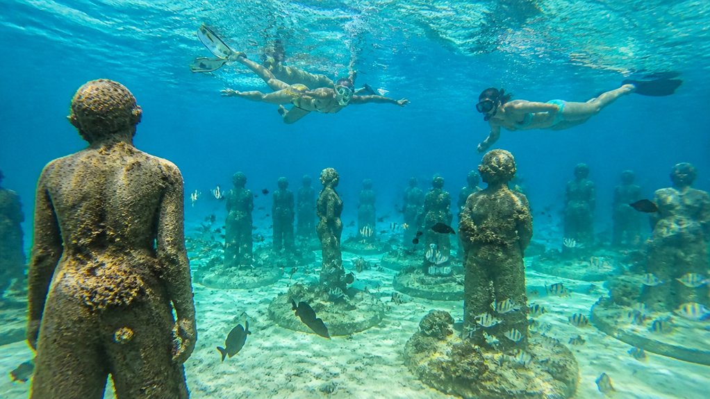 submerged sculptural reef museum