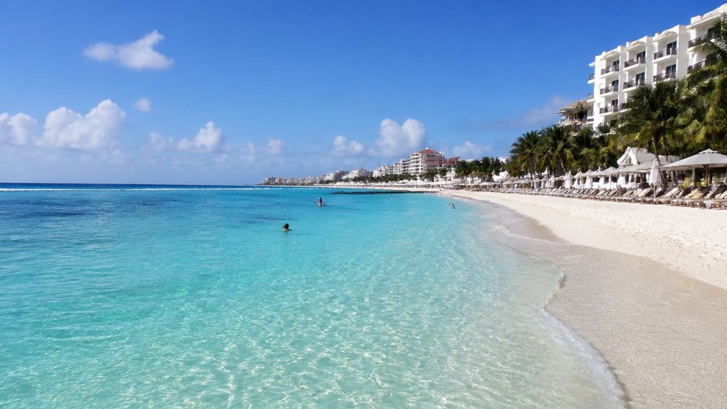 swimmable cancun beaches guide