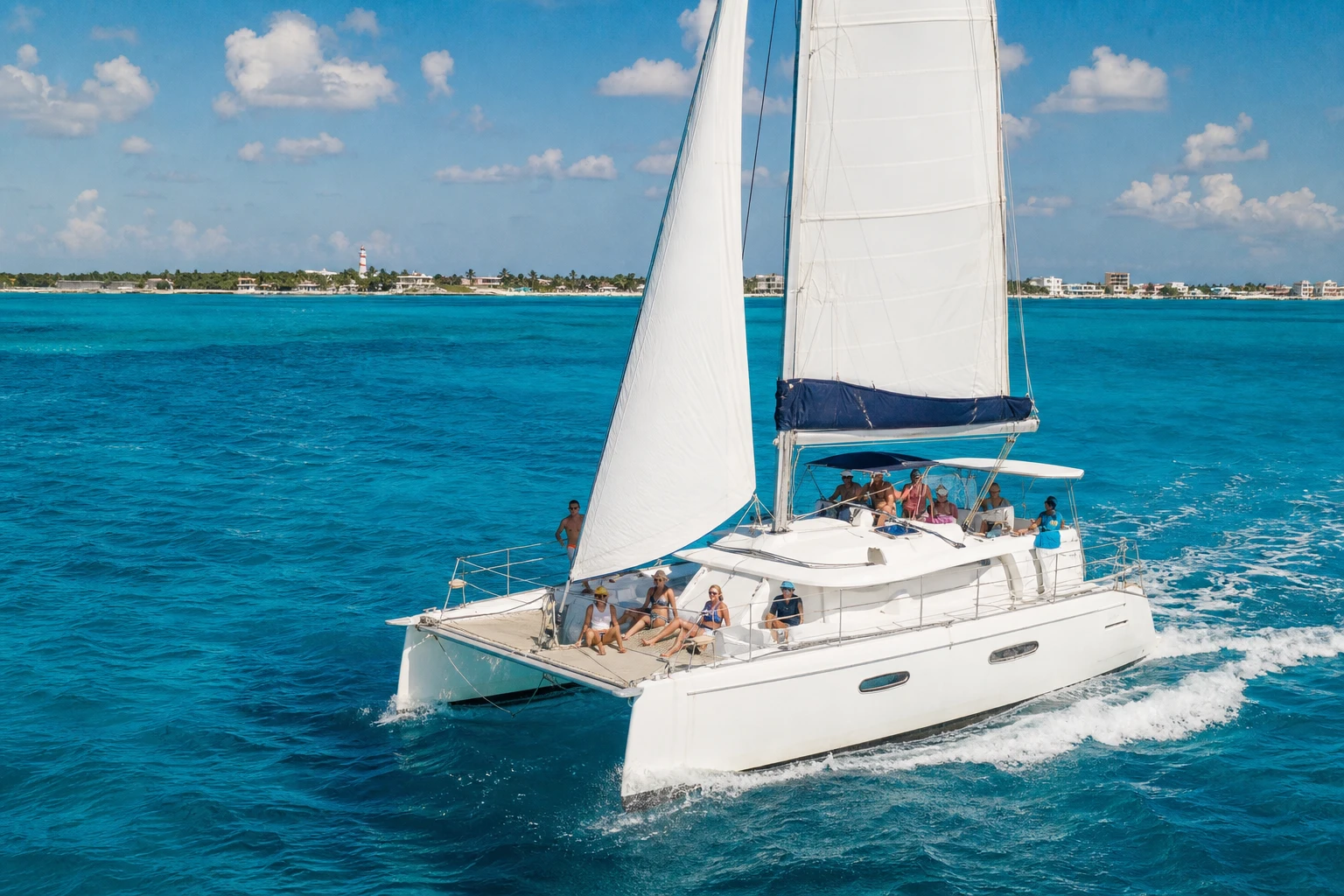 Isla Mujeres Small Group Catamaran From Cancun
