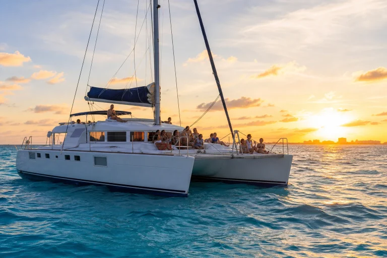 Isla Mujeres Sunset Catamaran From Cancun