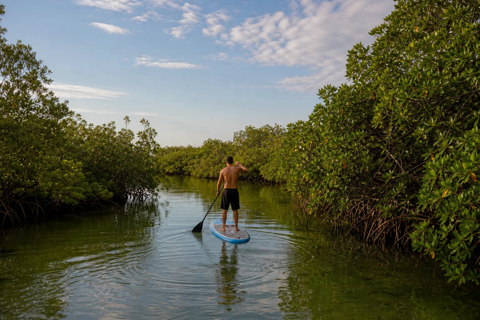 Nichupte Lagoon Paddleboard Tour