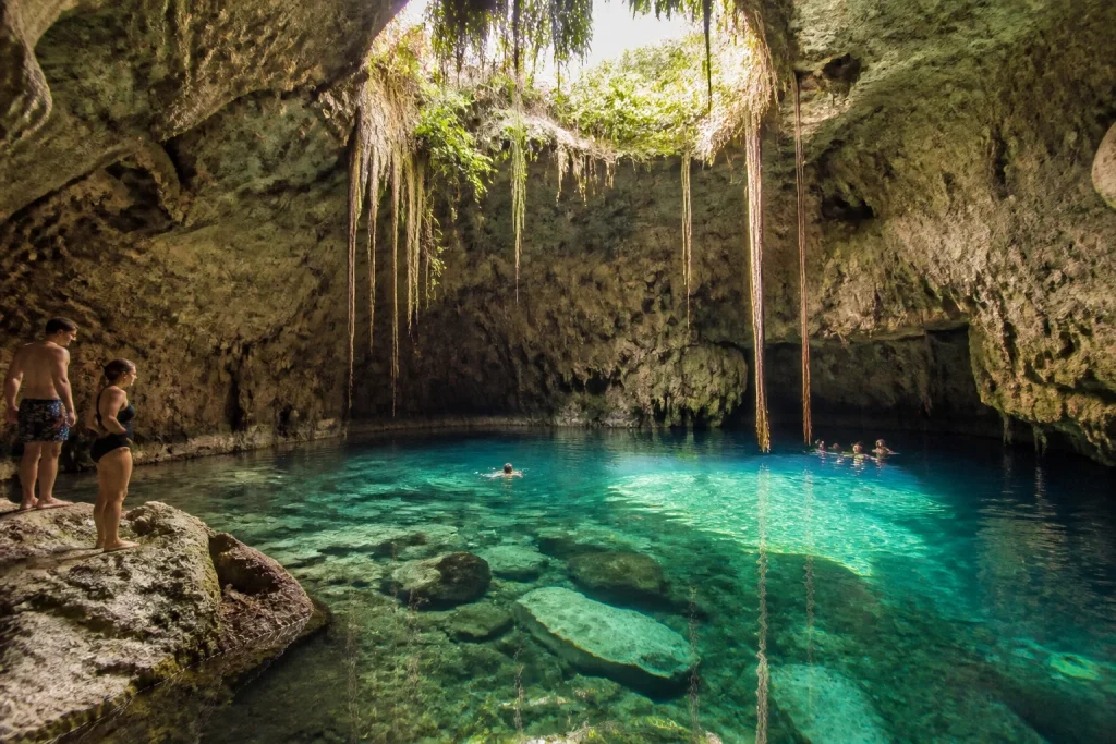 Cave-cenote setting near Valladolid