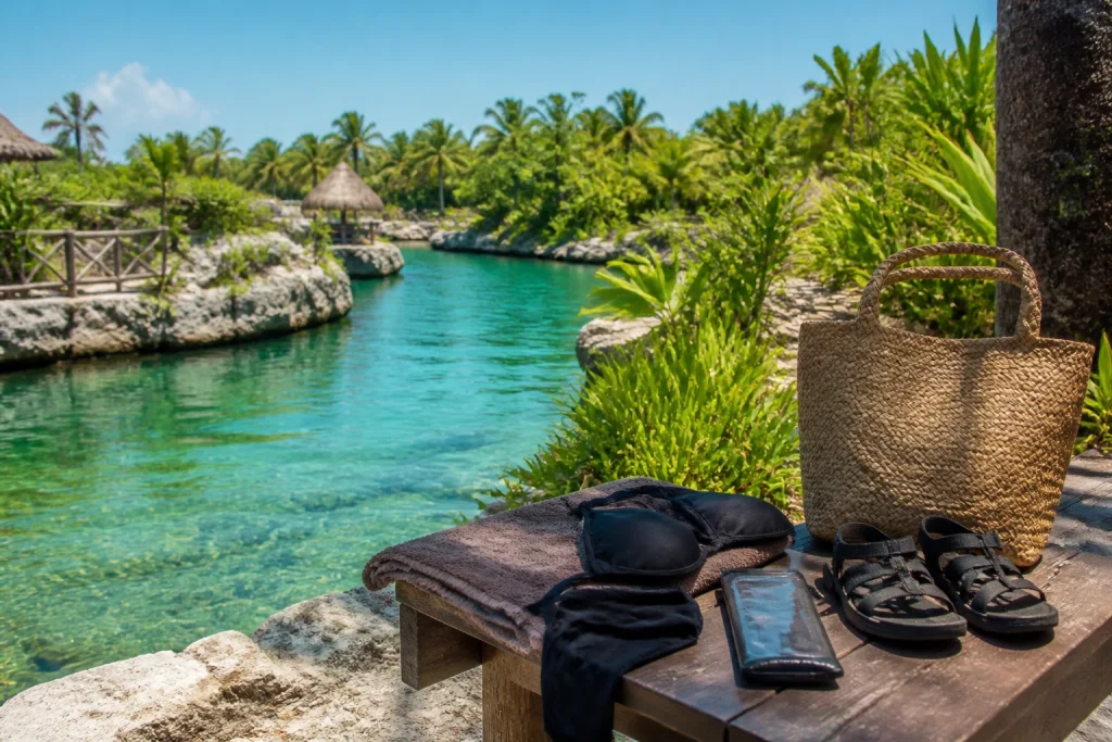 Practical items to pack for a water-focused day at Xcaret